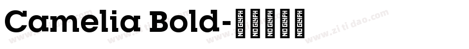Camelia Bold字体转换
